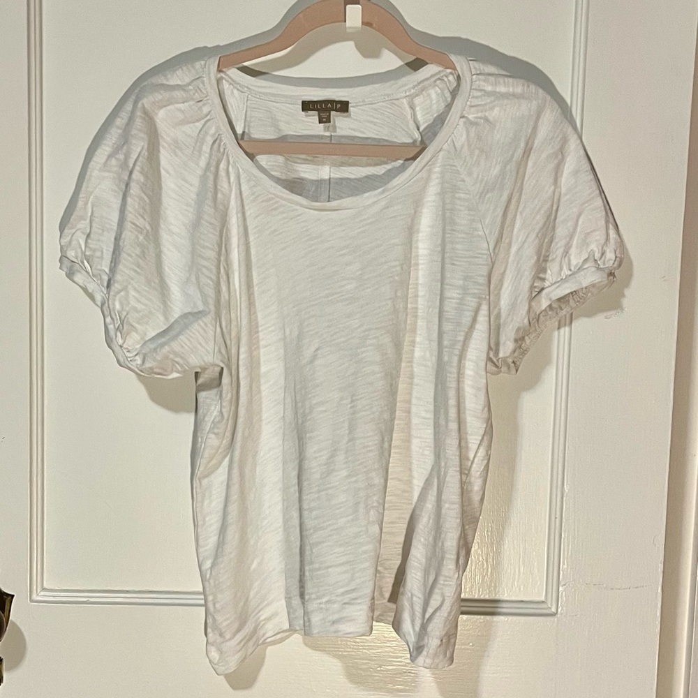 Lilla P White Short Sleeve Tee